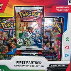 Pokemon first partner illustration collection