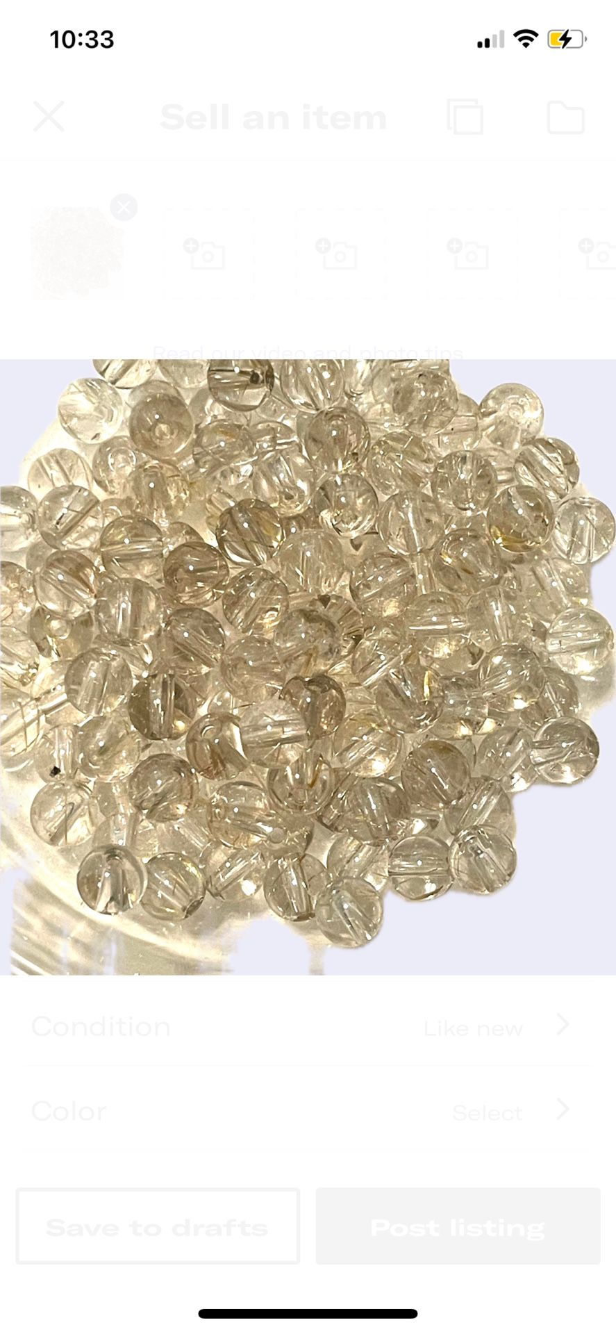 130 Smoky Topaz Gemstone Beads