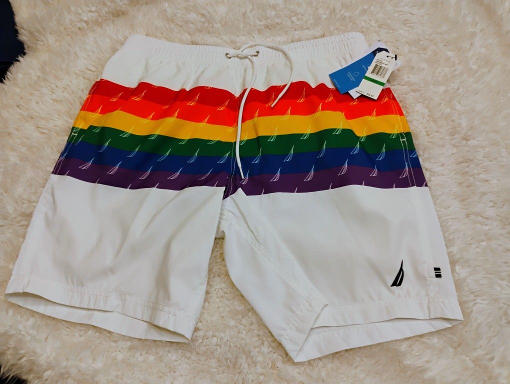 Nautical Swim Trunks