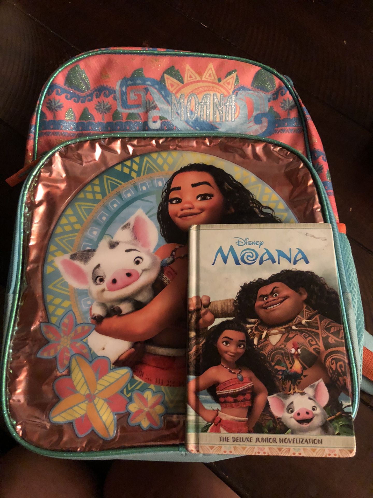 Moana Backpack and Book