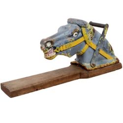 Vintage Cast Iron Horse Head See-saw Handle 