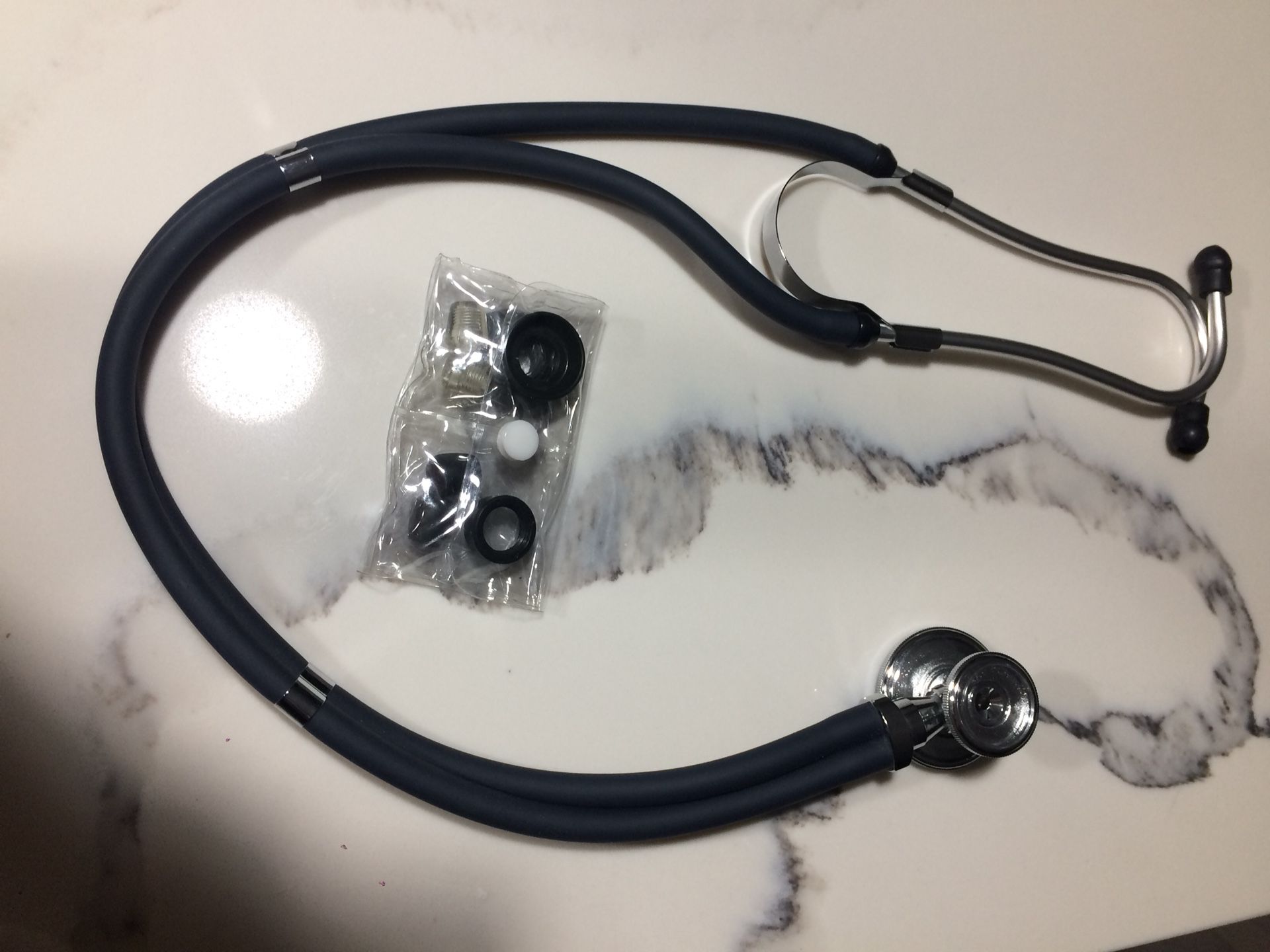 Stethoscope and blood pressure cuff