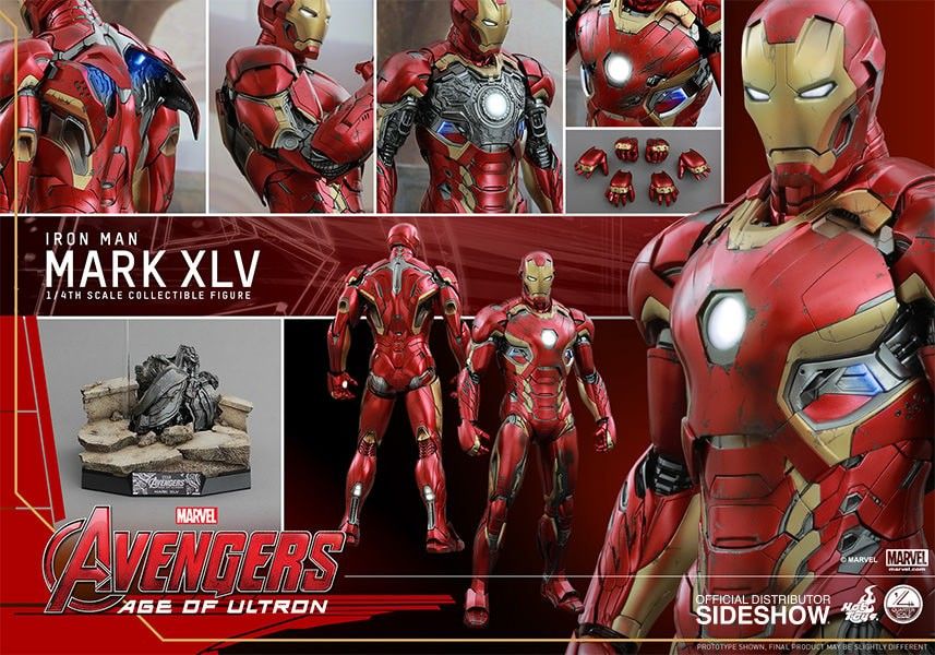 Hot Toys HT 1/4 Avengers:Age Of Ultron MK45 Mark45 QS006 Action Figure