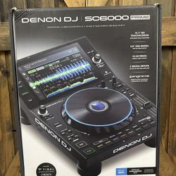 Denon DJ SC6000 Prime Media Player In Box W/ Cords *5961
