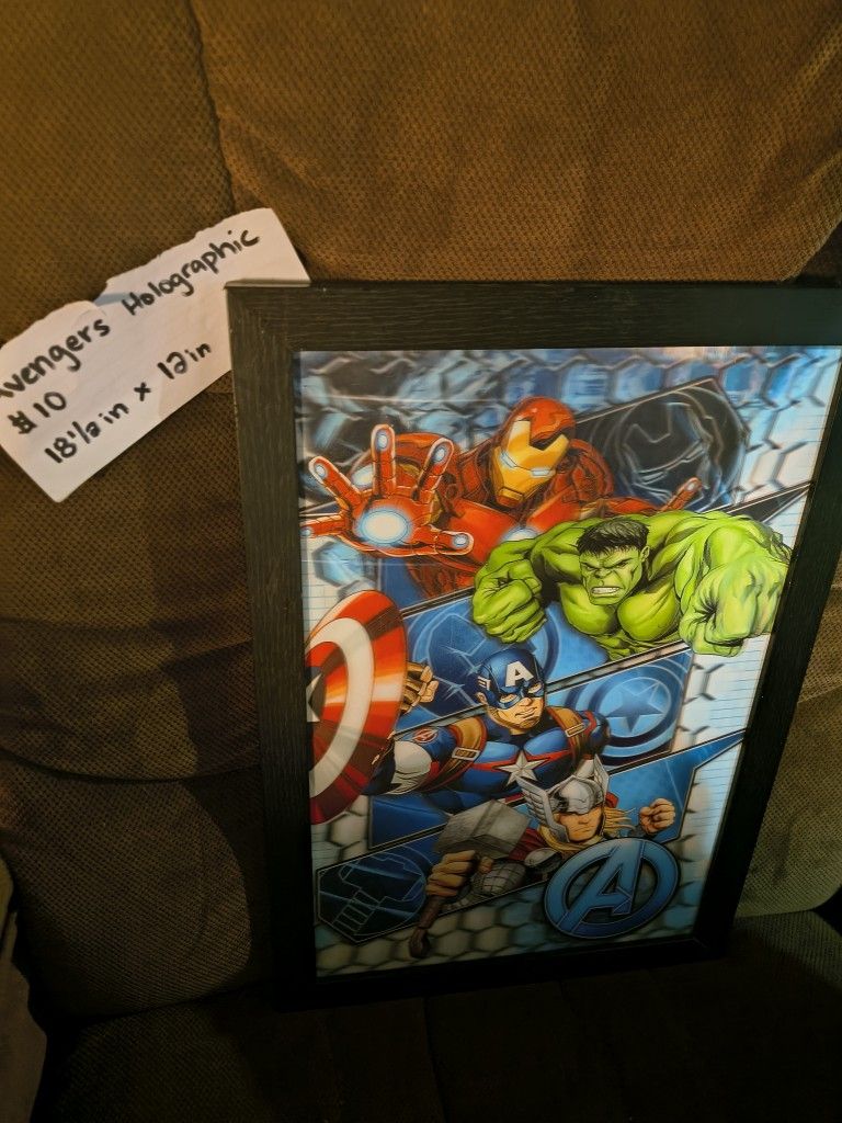 Holographic Super Hero Picture