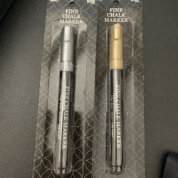 Fine Chalk Marker - Liquid Gold And Silver Color
