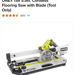 RYOBI 18V ONE+ 5-1/2" Flooring Saw