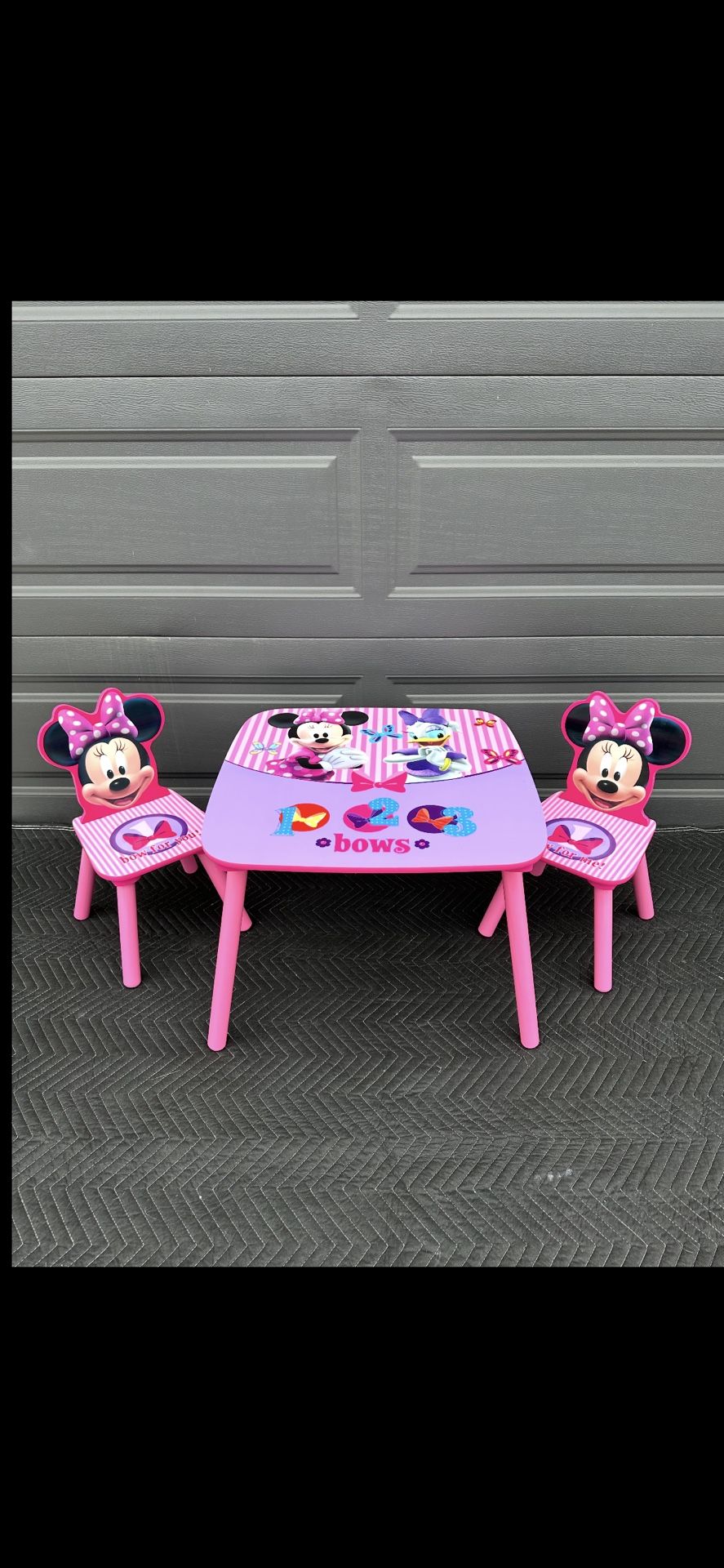 Table And Chairs/ Minnie Mouse/ Disney/ Kids/ Toys/ Furniture/ Toddler/ New