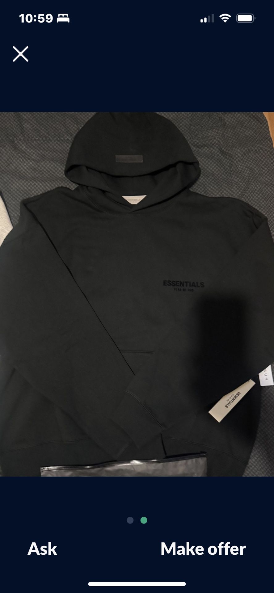 Essentials Hoodie Black