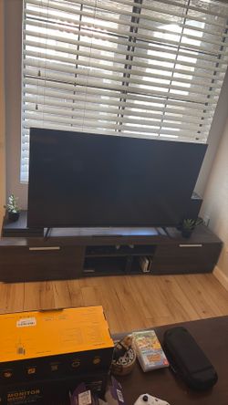 Dark Wood TV Unit