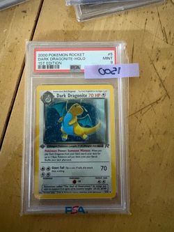 Pokemon PSA 9 Dark Dragonite 1st Edition Holo