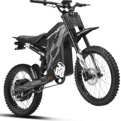 HAPPYRUN G300 Pro Electric Dirt Bike for Adults, 72V 30Ah Battery, 6500W Motor, 50 MPH Speed, 70 Mile Range, 350 Lbs Load Capacity, Hydraulic Brakes