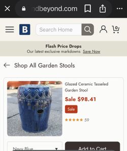 Glazed Ceramic water fountain Or plant Stand