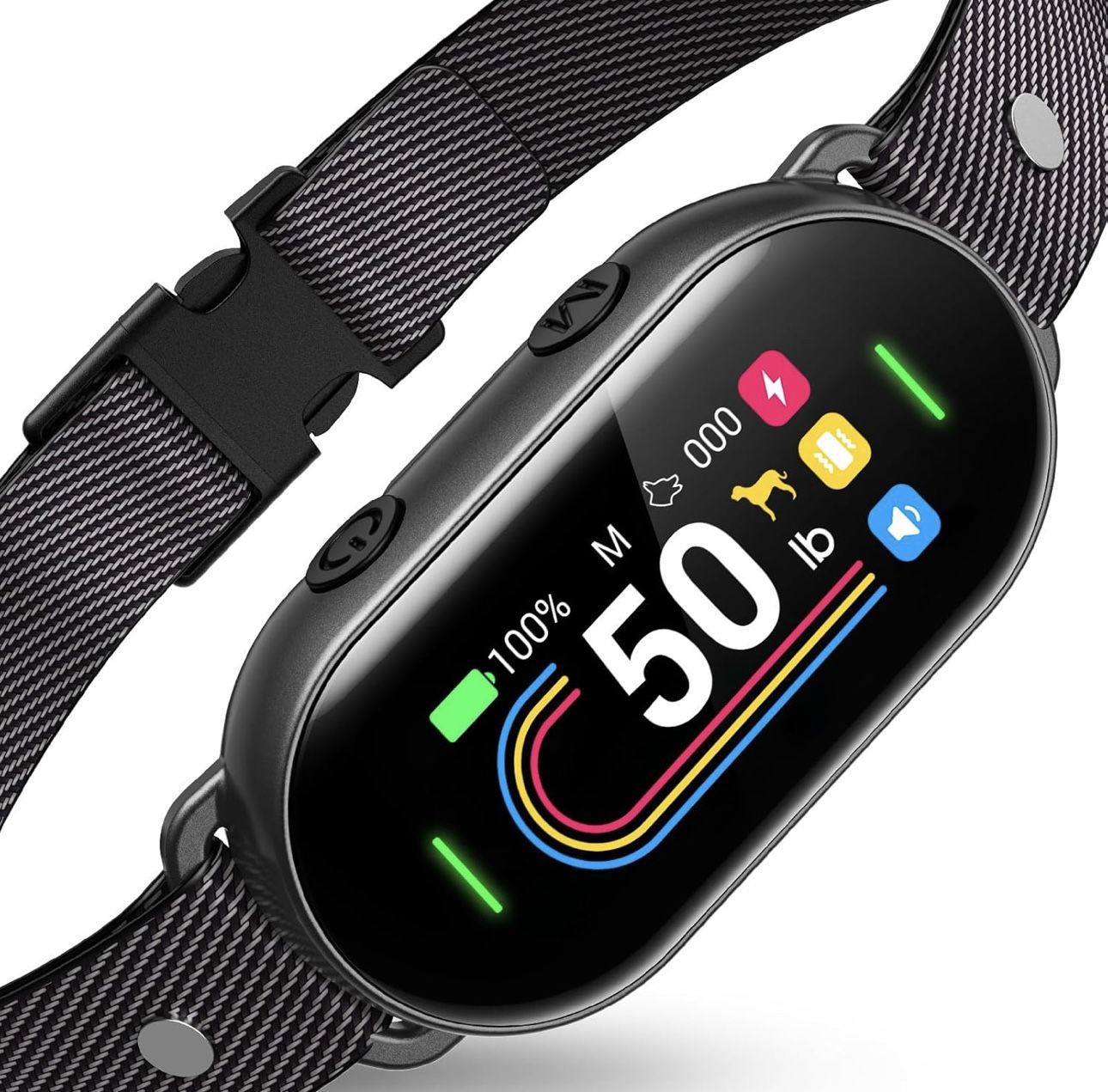 Smart Dog Bark Collar - for Small Medium Large Dogs, Anti Barking Collar for Small Dogs 5-15lbs, Large Dog 50-100lbs, with Beep Vibration and Adjustab
