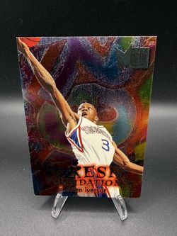 Allen Iverson Fresh Foundations Metal Basketball Card