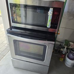 Whirlpool Over-the-Range Microwave and Electric Stove