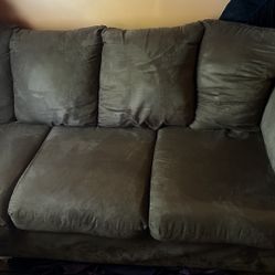 Suede Sofa 