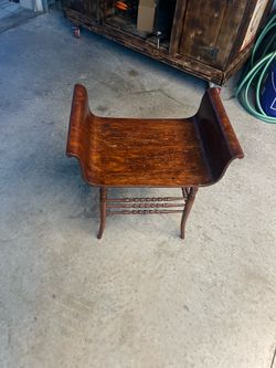 Wooden bench