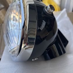 Motorcycle Round Headlights, Led Headlight Motorcycle, Lighthouse Motorcycle Lights Motorcycle Headlight Assembly for macaquinho Z50 Little Monkey Sma
