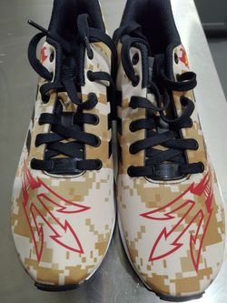 Arizona State Sun Devils Camo ZX flux shoes ASU Adidas