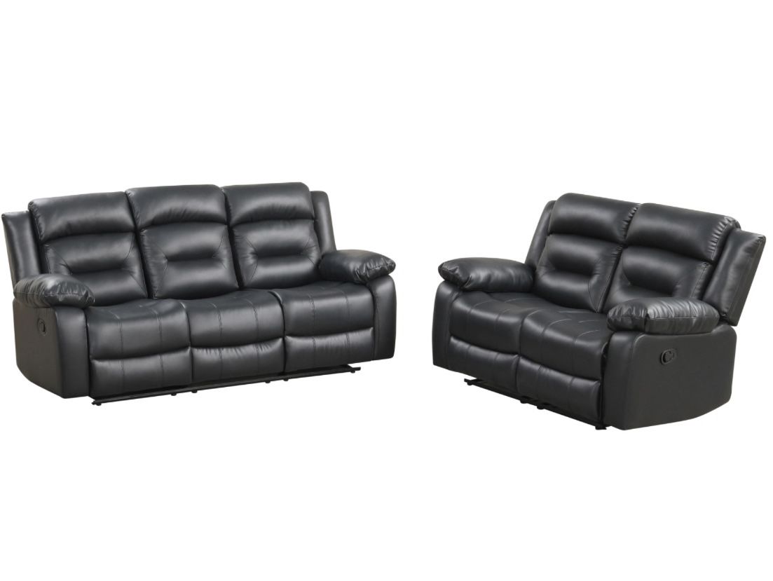 NEW Marcus 2 Piece Reclining Sofa & Loveseat Set $899
