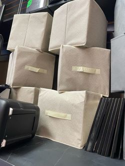 Beige Storage Bins
