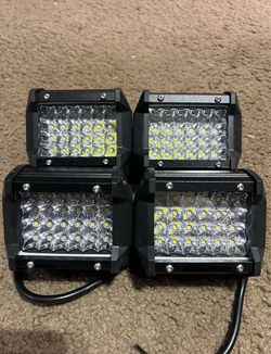 Brand new 4 inch led pod light in box with brackets