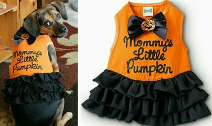Mommy's Little Pumpkin Pet Dress - XX-Small