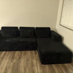 HABUTWAY 105" L-Shape Modular Sectional Sofa Couch