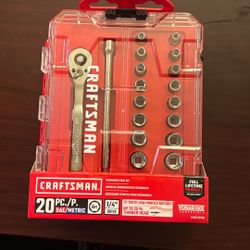 20pcs 1/4” Drive Set 