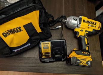 DEWALT 20V MAX XR Brushless High Torque 1/2" Impact Wrench with Detent Anvil, Cordless