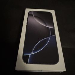 IPHONE 16 PRO 128 GB FACTORY UNLOCKED, SEALED-BLACK TITANIUM