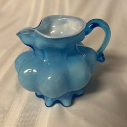 Kanawha Cased Glass Melon Pitcher