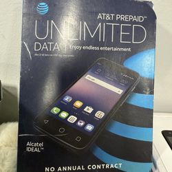 At&t Go Phone ALCATEL Ideal 4G TCT 8GB Slate - Blue