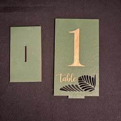Table Numbers