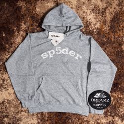 Sp5der Vvs Hoodie Grey (multiple Sz )