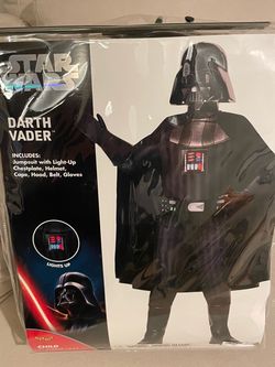 Star Wars Darth Vader Child Costume with Light-Up Chestplate
