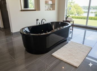 Whirlpool Jacuzzi Bathtub Black