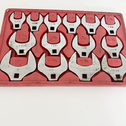 Set de 14 piezas de crowfoot wrench usadas