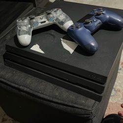 Playstation Pro Two Controllers And Eight Disc Games For 200