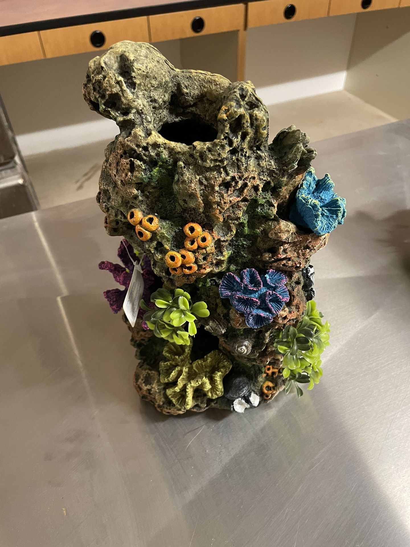 Top Fin Coral and Plant Rocky Aquarium Ornament