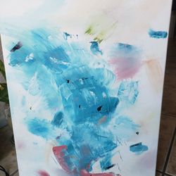 "Cascade" Original Oil Painting On 20"×16" Canvas