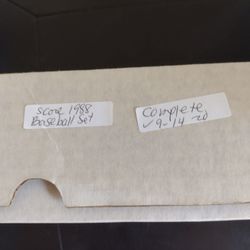 Vintage Baseball Score Set Complete.  Stars Ready For Grading.  Excellent Condition Cash Porch Pickup Redmond 