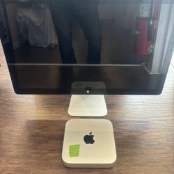 Apple Desktop Computer Mac Mini With Apple Monitor 