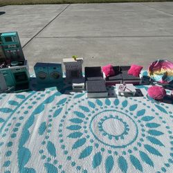 My Life Doll Living Room, Kitchen And Laundry Set