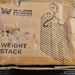 (QTY 8) Major Fitness Weight Stack 10 LBS Each 11.5" x 3.5" For Exercise Machine,80LB