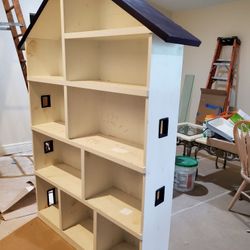 Handmade Dollhouse Design Bookcase/Storage Unit