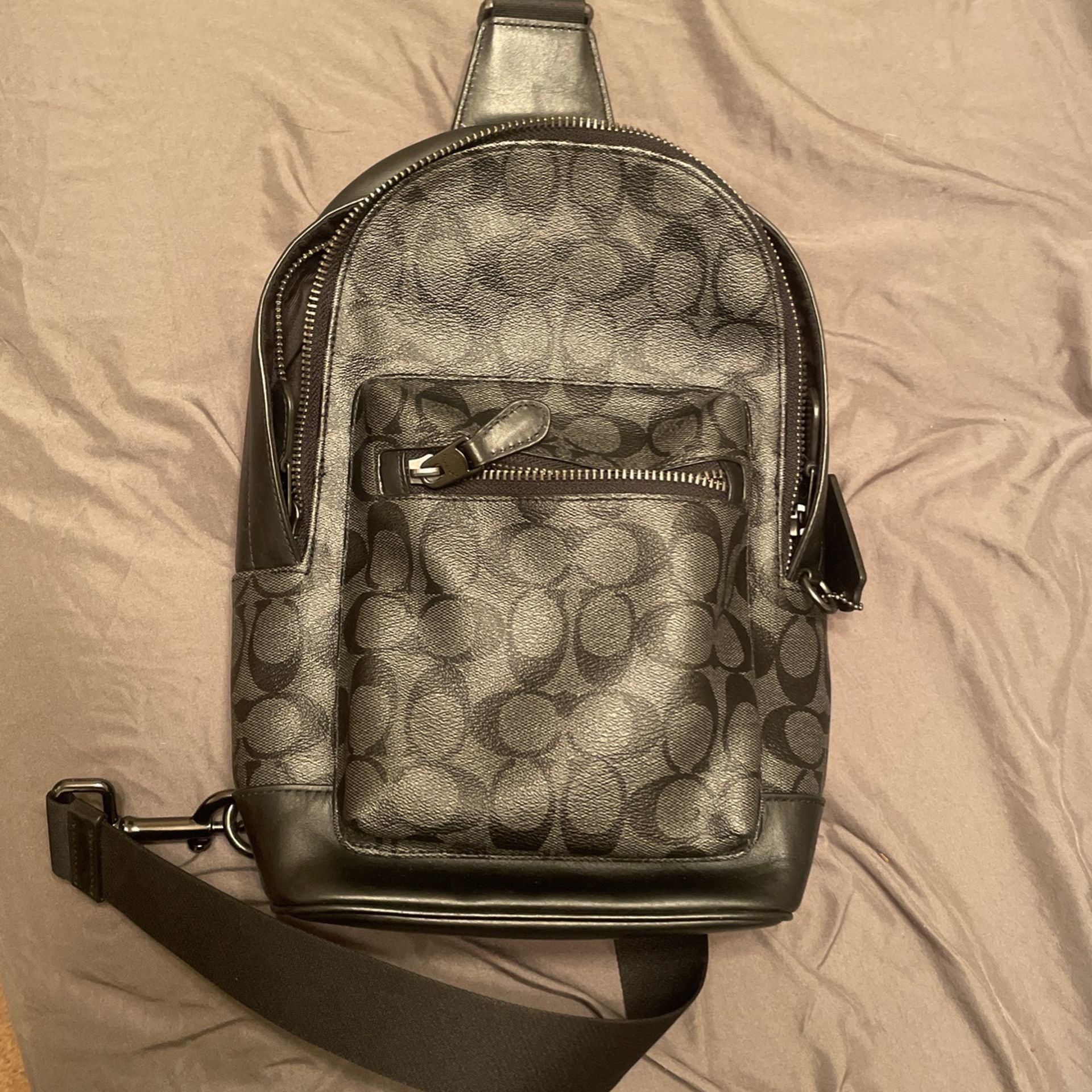 Black Coach Mens Bag