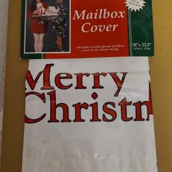 Christmas Mailbox Cover 18" X 22.5" Weatherproof Tie Down String