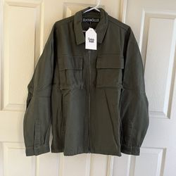 Work wear-style double-pocket casual jacket!